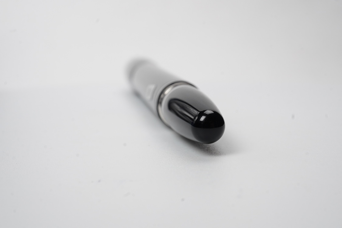A modern Montblanc 'Starwalker' black with platinum coated trim, medium 18ct. nib